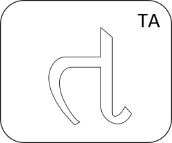 Gujarati Letter Ta